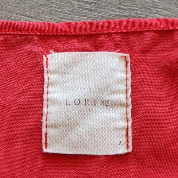 Loft82 Coral Red Tencel Minidress with Pockets Medium - Picture 5 of 14